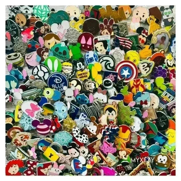 Disney Accessories - Disney Pins Lot – 25 Authentic, Unique Pieces with No Repeats!